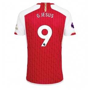 Arsenal Gabriel Jesus #9 Domácí Dres 2023-24 Krátký Rukáv